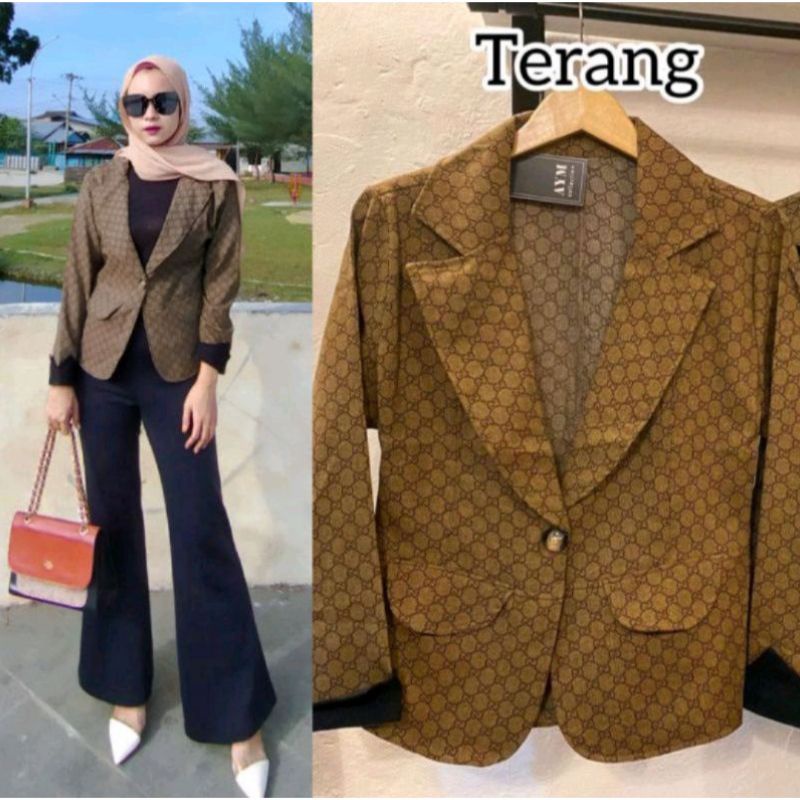Gucci blazer import wanita terlaris// Gucci blazer bangkok