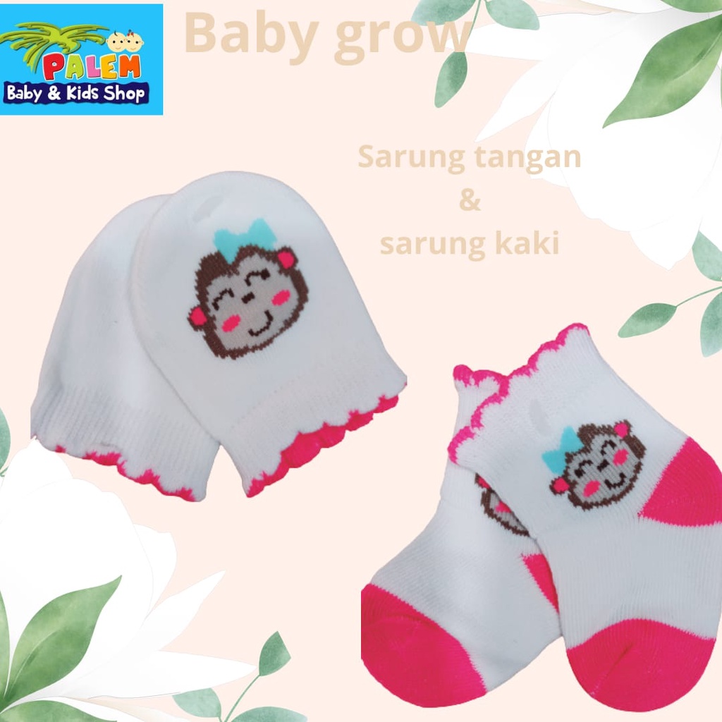 sarung tangan kaki bayi  baby grow newborn 0-3bulan