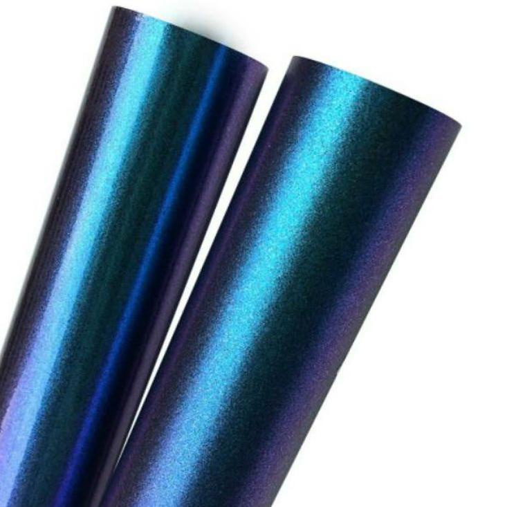 [KODE PRODUK QSNEU3461] Stiker Skotlet Motor Warna Bunglon pelangi Biru / Biru Aurora Untuk Body Mot