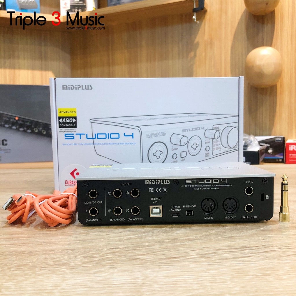 MIDIPLUS STUDIO 4 Soundcard Recording triple3music