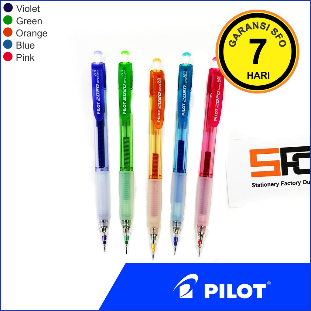 Pensil Mekanik Shaker Pilot 2020 Supergrip 0.5mm (2B)