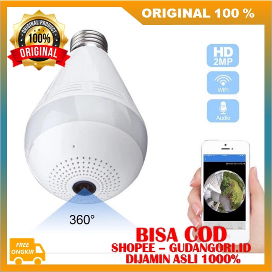 CCTV Pro 360 IP Camera CCTV Lampu 360 Lampu CCTV ORIGINAL