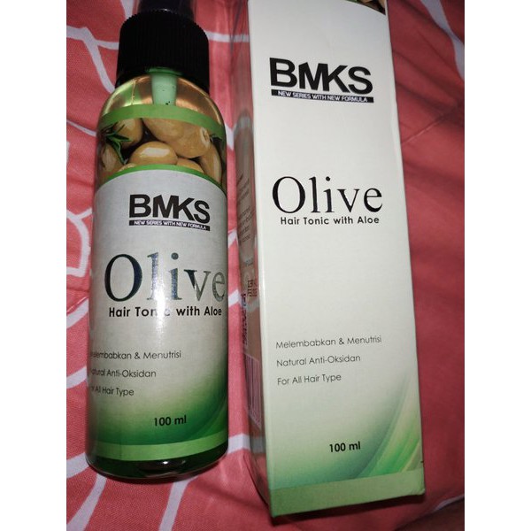 [ORI] Tonic Penyubur Perangsang Rambut Mencegah &amp; Mengurangi Rambut Rontok Rapuh &amp; Kusam | BMKS Olive Tonic 100ml BPOM Original