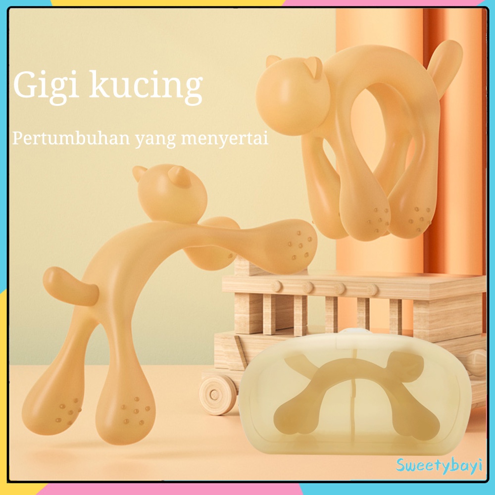 Sweetybayi Teether bayi / mainan gigitan bayi Bahan antibakteri nano perak