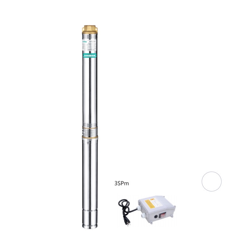 SHIMGE 3 SPM 2.5/10 + CONTROL BOX kabel pendek submersible 1/2 hp