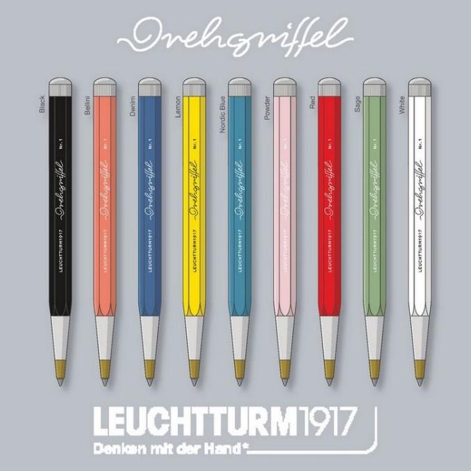 

LEUCHTTURM 1917 Drehgriffel Ballpoint Pen - Red ---Terbaru---