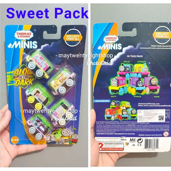 Thomas & Friends Minis Glow In The Dark Original / Sweet Pack Thomas & Friends / Train Set / Diecast