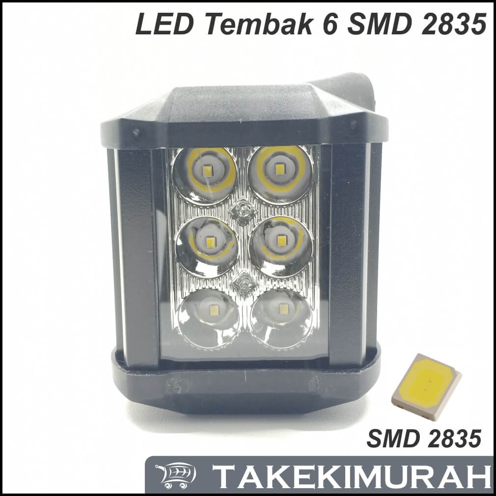 Lampu LED Tembak Sorot 6 Titik SMD 2835 Worklight 12V 24V