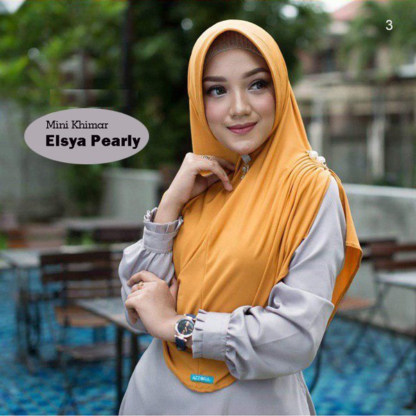 Elsya Pearly Jilbab Hijab Instant Khimar Shopee Indonesia