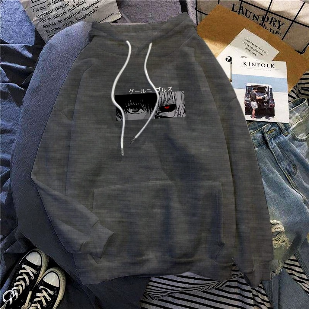 ANIME TOKYO GHOUL SWEATER HOODIE UNISEX TEBAL KEKINIAN PREMIUM TERBARU'