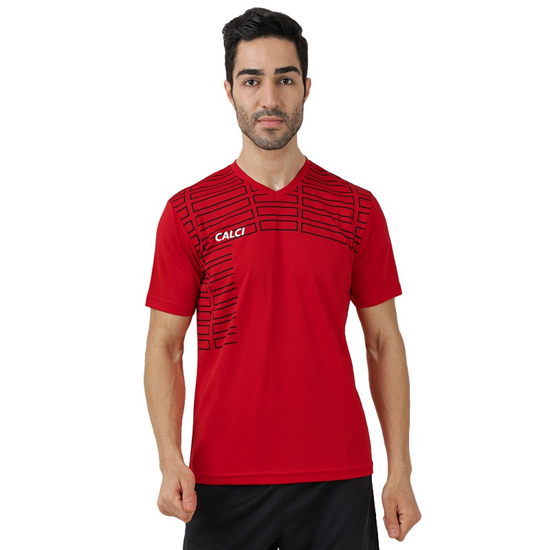 Calci Baju Rebel Jersey - Red Black