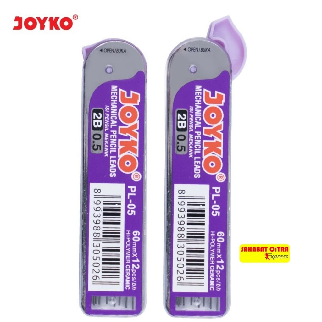 

REFILL ISI PENSIL PL-05 (2B) 0.5MM JOYKO 自动铅笔心