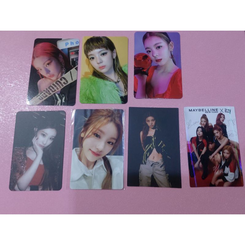 PC itzy guesswho yeji garpol nbd june lia kristal rpc chaeryeong hidden card hc maybelline ot5