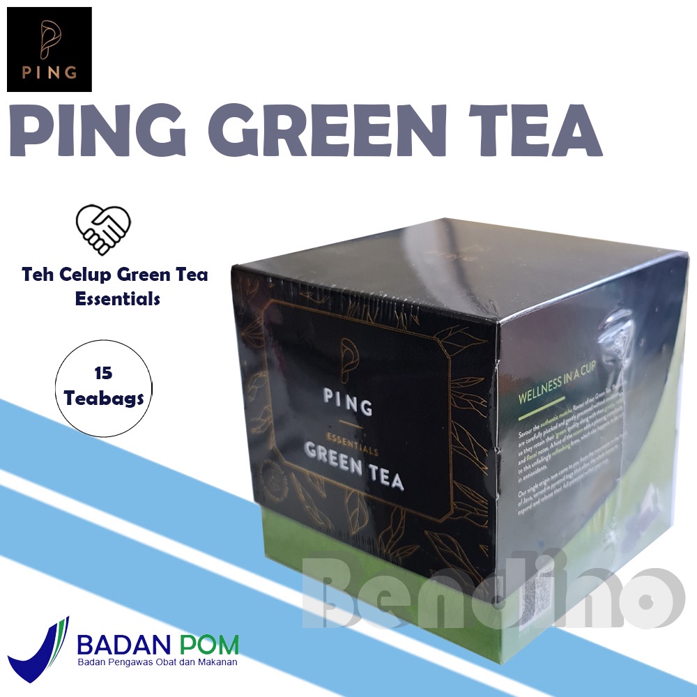 

SALE ! - PING Essentials Green Tea Leaf Box = 15 Bags - Teh Hijau Alami Celup Daun 15Bags 15Pcs 15 Pcs - 2Tang - 2 Tang