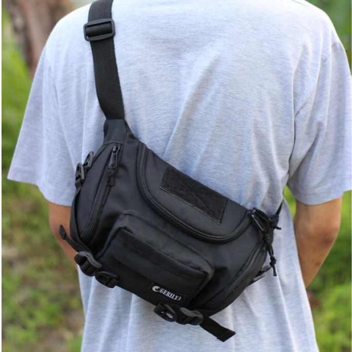 Tas Selempang Pria / Tas selempang army / Waistbag army / tas selempang tactical Gerilya Jatayu