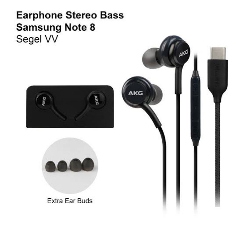 VDIC227 Headseat Earphone TYPE C Samsung Tune By AKG S-E-I-N ORIGINAL Untuk Samsung S22 S22+ S22ULTRA S21 S21+ S21ULTRA S20 S20+ S20 ULTRA S20FE S21FE Z FLip ZFLIP 3 ZFold Z Fold 3 2 Galaxy SETEREO Earphones Head Set Headset-EO-IG955 - Black ULTRA Plus FE