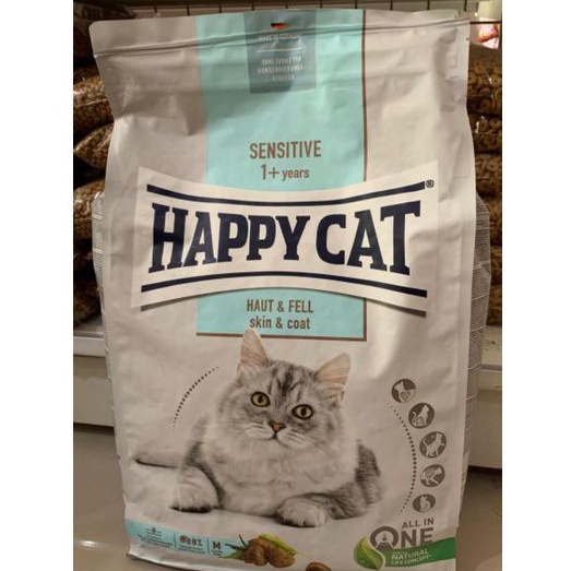 Happy Cat Sensitive &amp; Skin Coat 4 kg Makanan Kucing Happy Cat