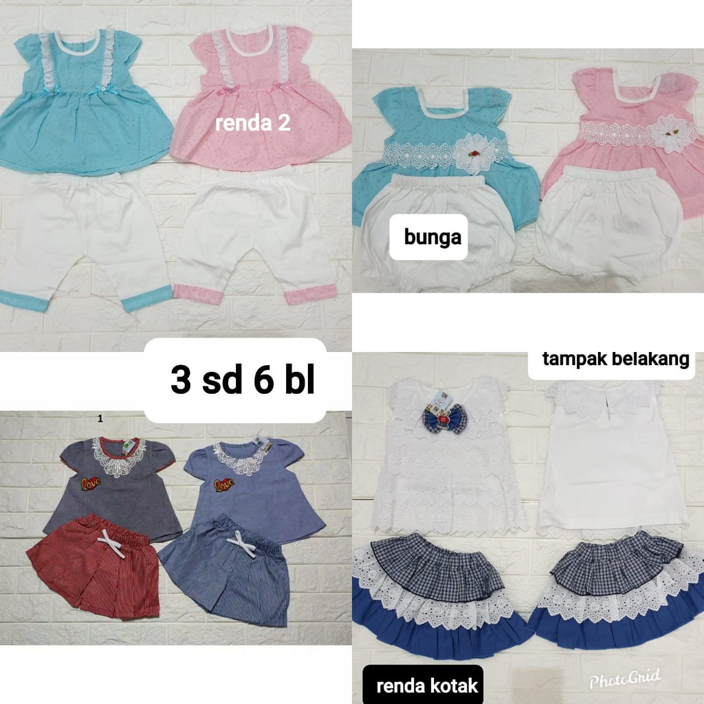 Baju Fahion anak 3-6 bulan