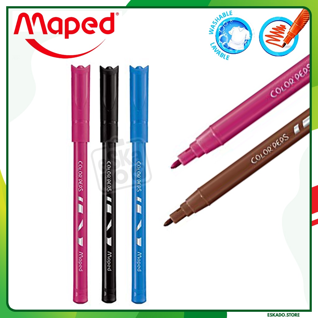 Spidol Maped Colorpeps Ocean Washable isi 6