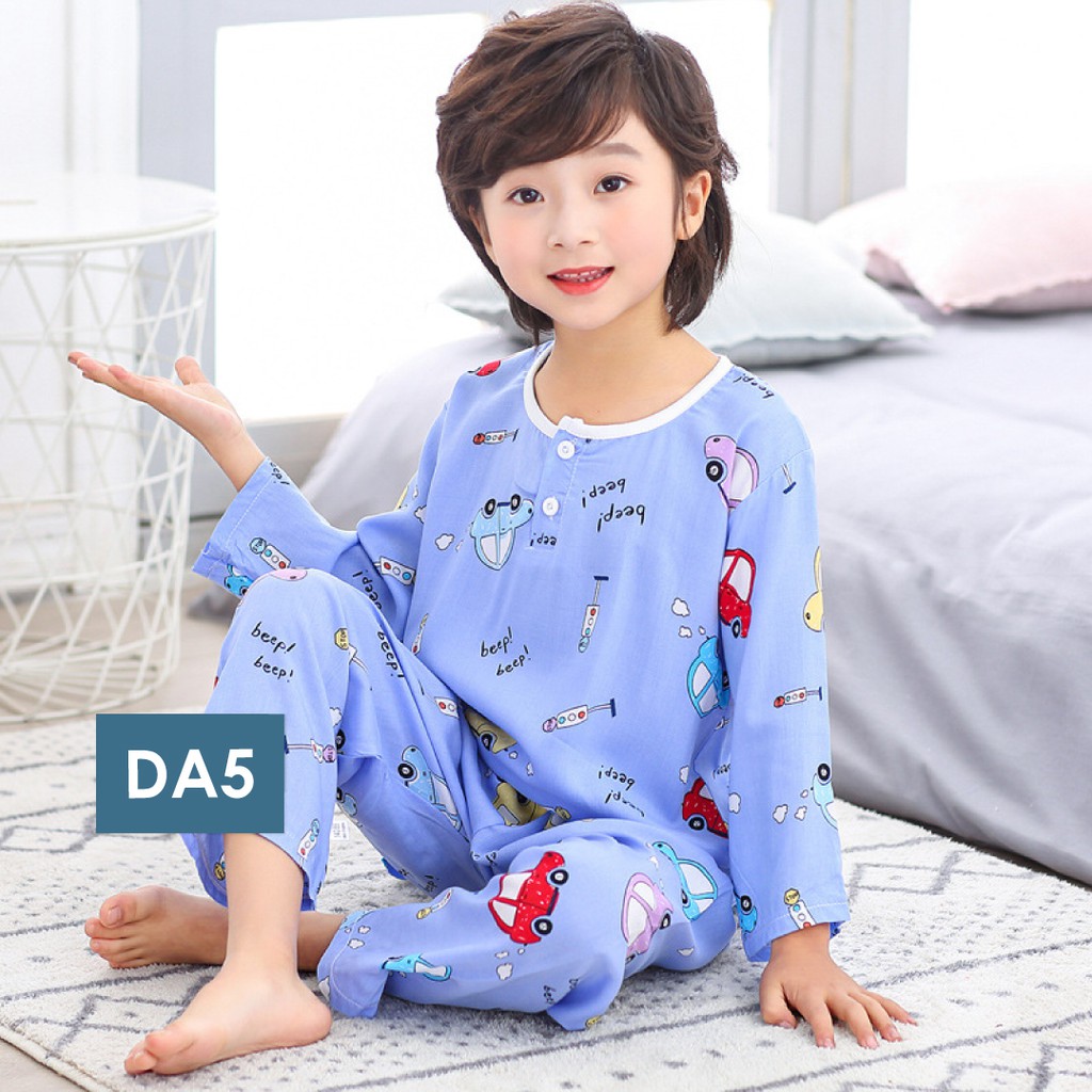 LAPAGO - Baju Piyama Anak Adem Laki laki Perempuan Baju Tidur Import Kapas Unicorn 1-12 Thn Type DA