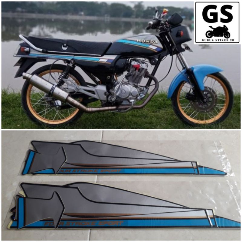 STRIPING STIKER LIS BODY MOTOR HONDA GL PRO 1992