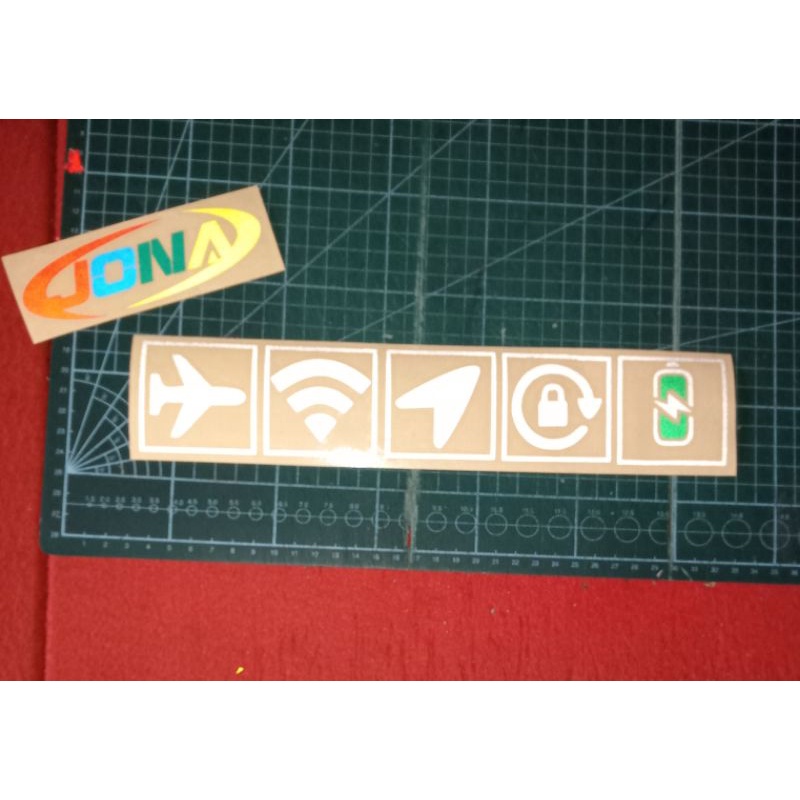 Stiker cutting simbol kaca mobil