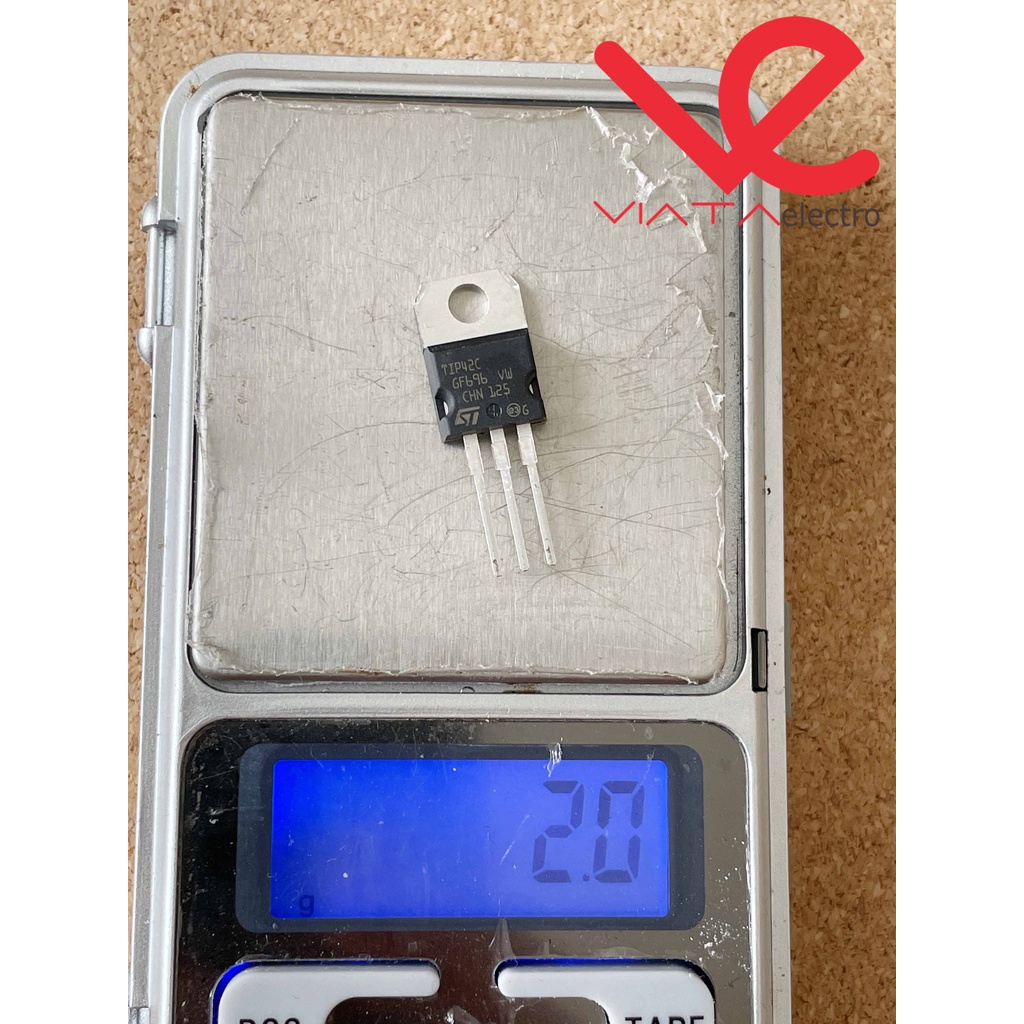 TIP42 TIP42C ASLI ORIGINAL (1buah) merk ST TIP 42C ORI TIP42