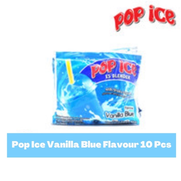 

POP ICE VANILLA BLUE FLAVOUR 10 SACHET