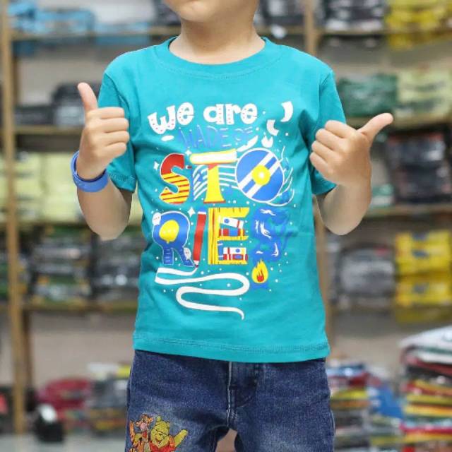 Kaos Distro Anak STORIES TOSCA MURAH