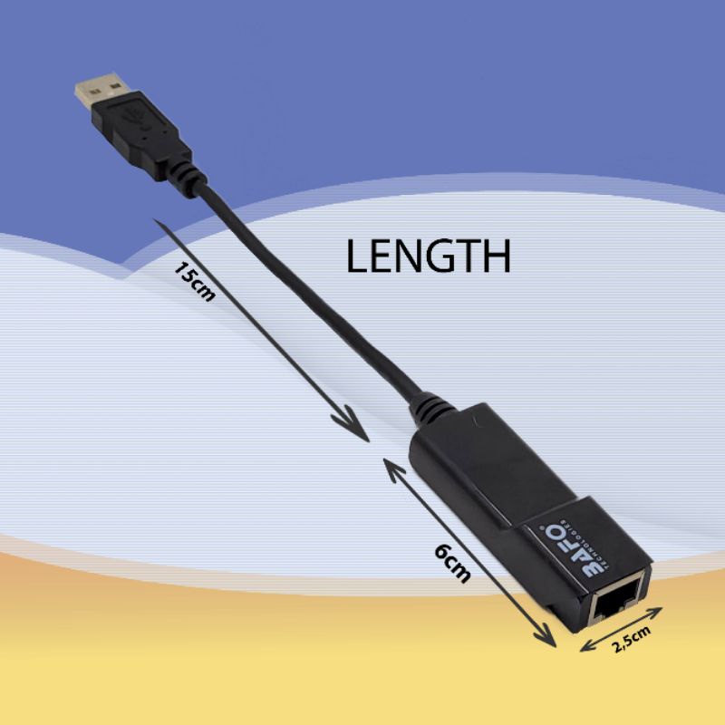 BAFO USB 2.0 to Ethernet 10/100Mbps Cable Adapter BF-326