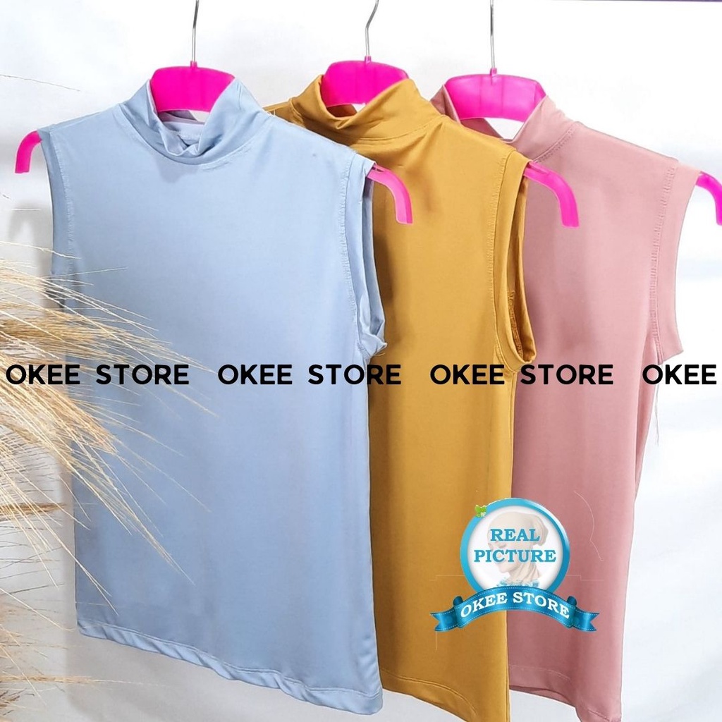 DALAMAN BAJU MANSET OBLONG BAHAN SPANDEK OKEESTORE / BAJU MANSET TANPA LENGAN / MANSET OBLONG / BAJU MANSET SPANDEK YUKENSI