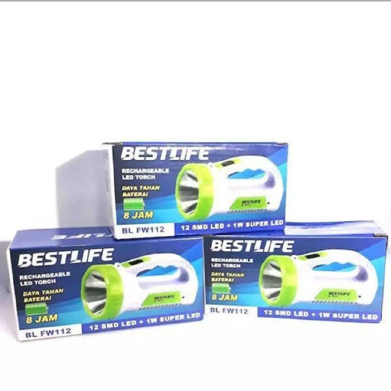 Senter dan Lampu Emergency Bestlife BL-FW112 Senter Sorot Tangan Lampu Emergency Cas Super LED