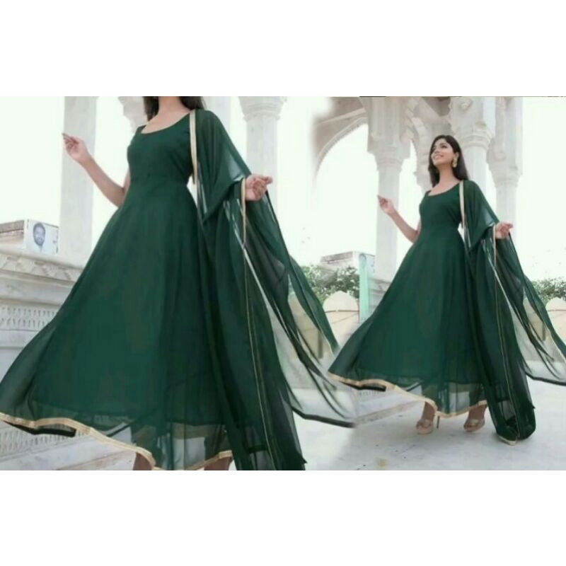 anarkali muslim india/dresa india/baju india murah