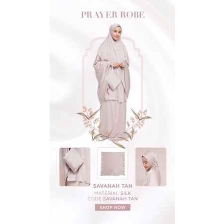 LBYLCB || Prayer Robe || Mukenah Polos Savanah Tan