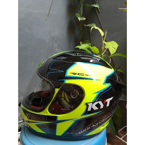 HELM SECOND / HELM KYT FULLFACE RC7 / RC SEVEN / HELM SECOND ORIGINAL / HELM BEKAS / bisa COD 200K