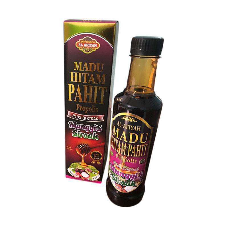 

Madu Hitam Pahit Propolis Plus Ekstrak Manggis Sirsak Al Afiyah