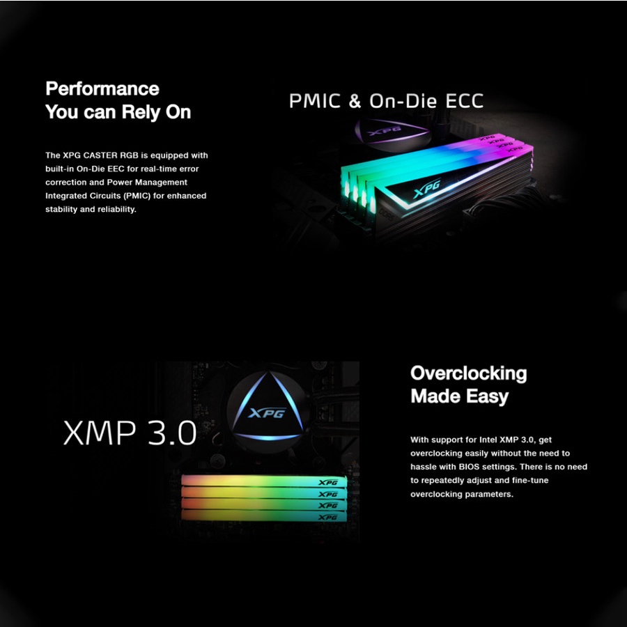 RAM ADATA XPG CASTER RGB 32GB KIT (2x16GB) 6000MHz DDR5 | PC 6000