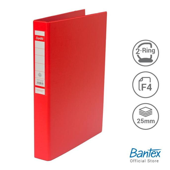 

Bantex Ring Binder 2 Ring D 20mm Folio Red #8213 09