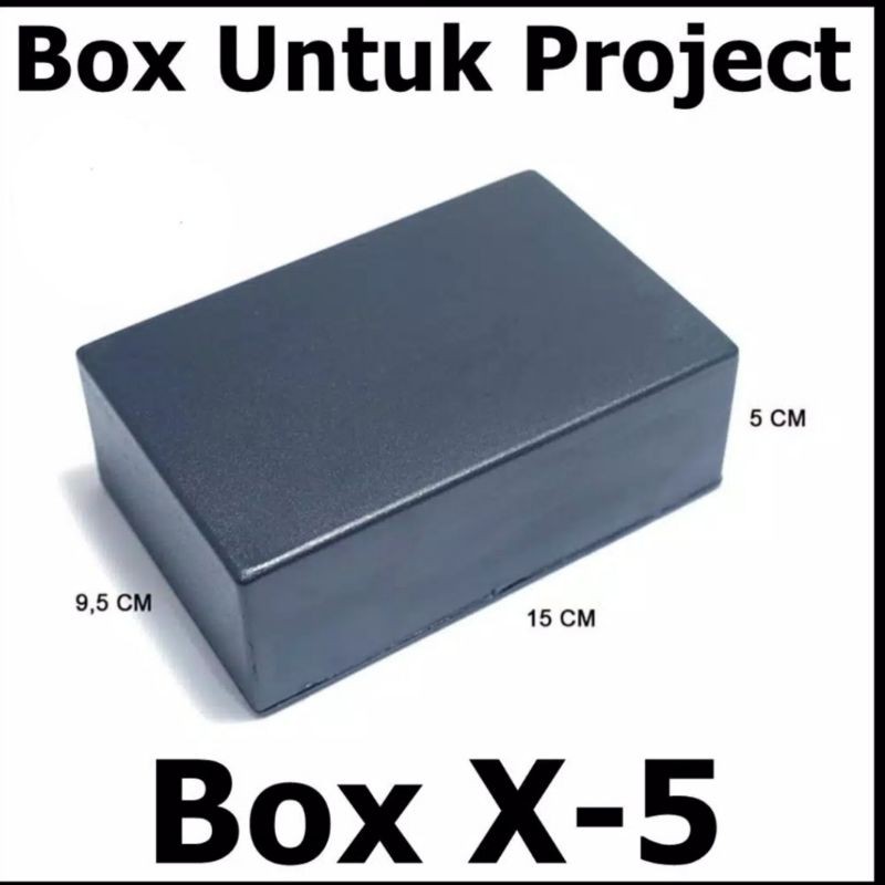 Box Rakitan X5 ukuran 15 x 9.5 x 5 cm