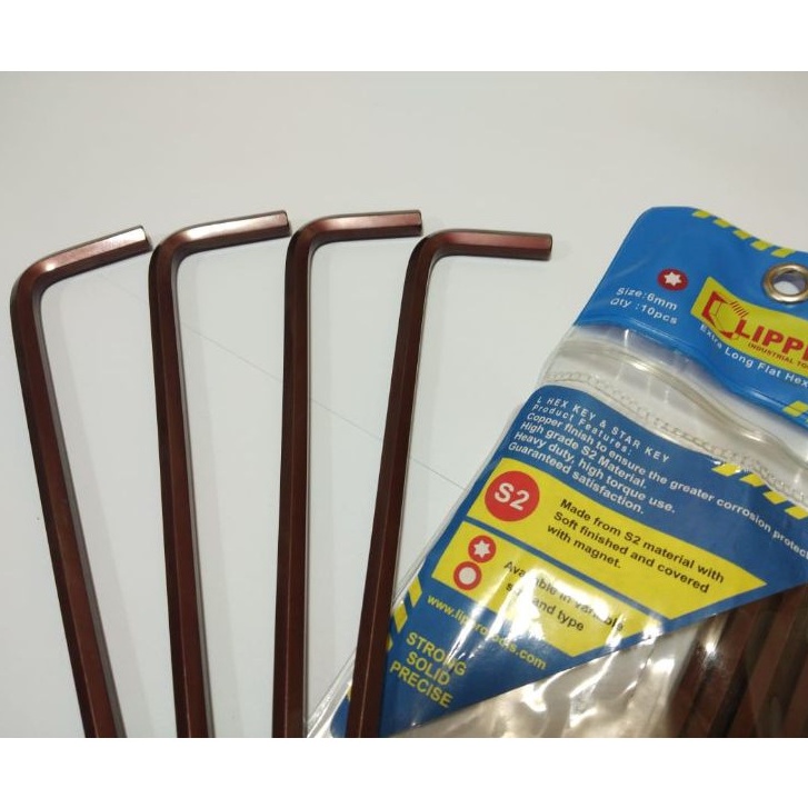 KUNCI L 161-6M LIPRO / EXTRA LONG FLAT HEX KEY