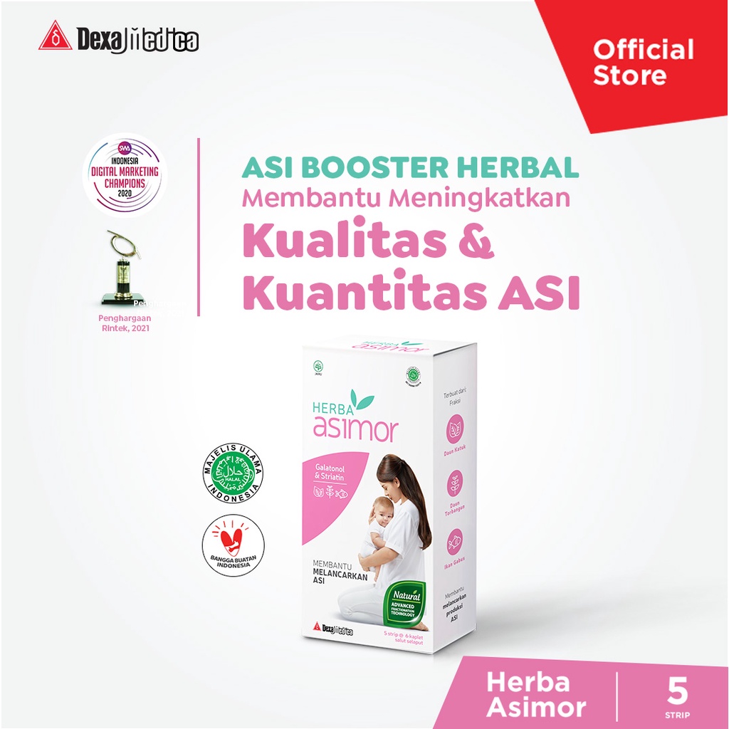 Jual Herba Asimor Box Kapsul Asi Booster Pelancar Asi Shopee Indonesia