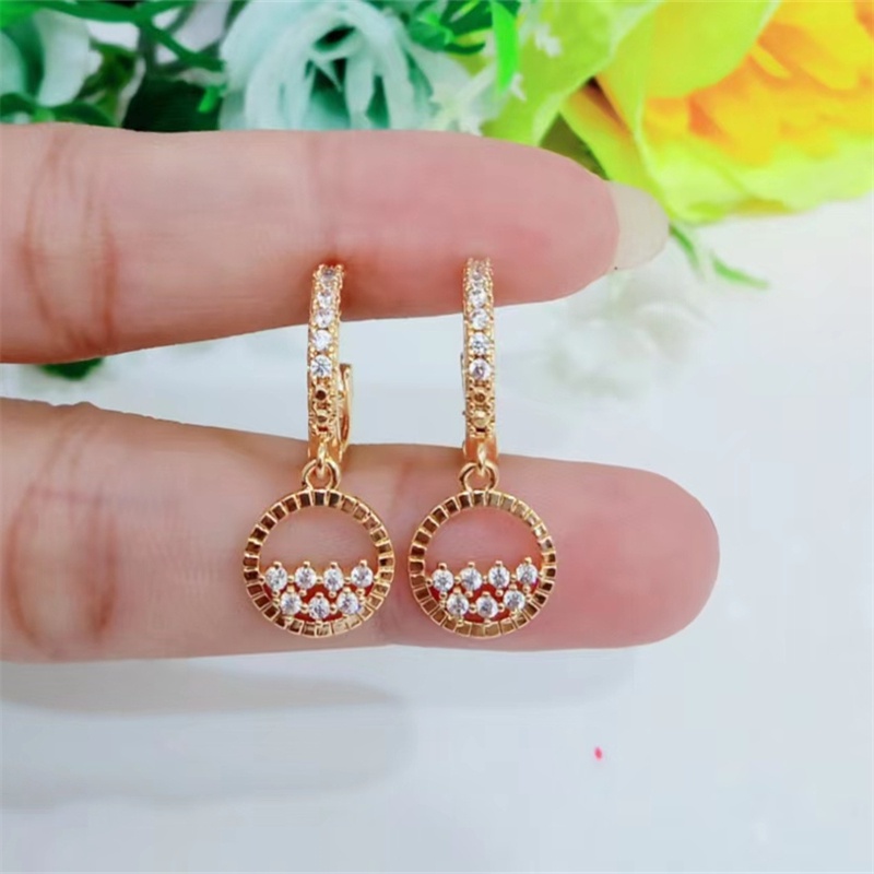 Personality Circle Ear Buckles Temperament Fashion Jewelry Hoop Earrings Round Shape Trend Korean Geometric Hexagonal