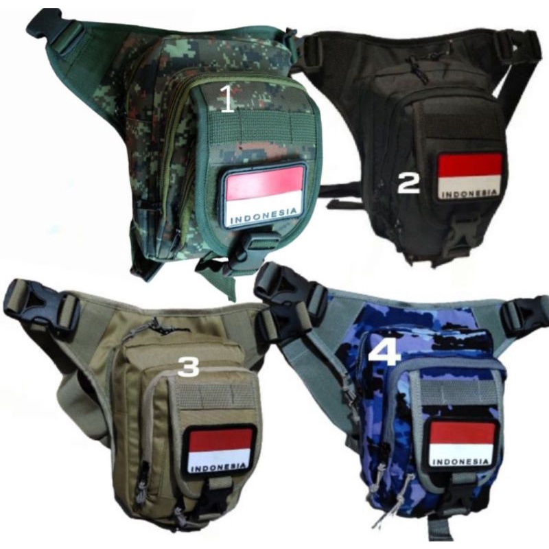 Tas selempang paha  tactical army  holster - tas airsoft