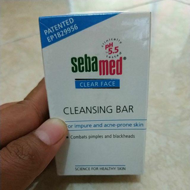 Sebamed clear face cleansing bar 100gr sabun muka batang jerawat kulit
