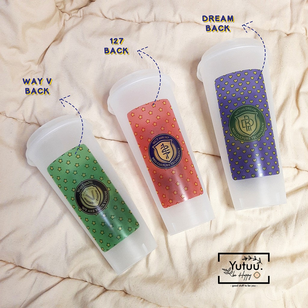 NCT REUSABLE CUP / KPOP REUSABLE CUP (BACA DESKRIPSI) fanmade