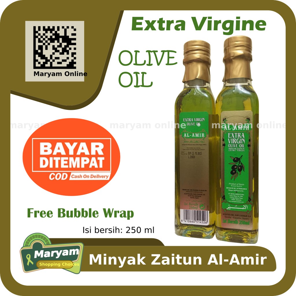 

Al Amir 250 ml Minyak Zaitun Extra Virgin Olive Oil