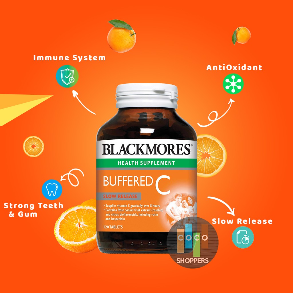 Blackmores Buffered C Vitamin C Aman Bagi Lambung Jaga Kesehatan Keluarga Shopee Indonesia