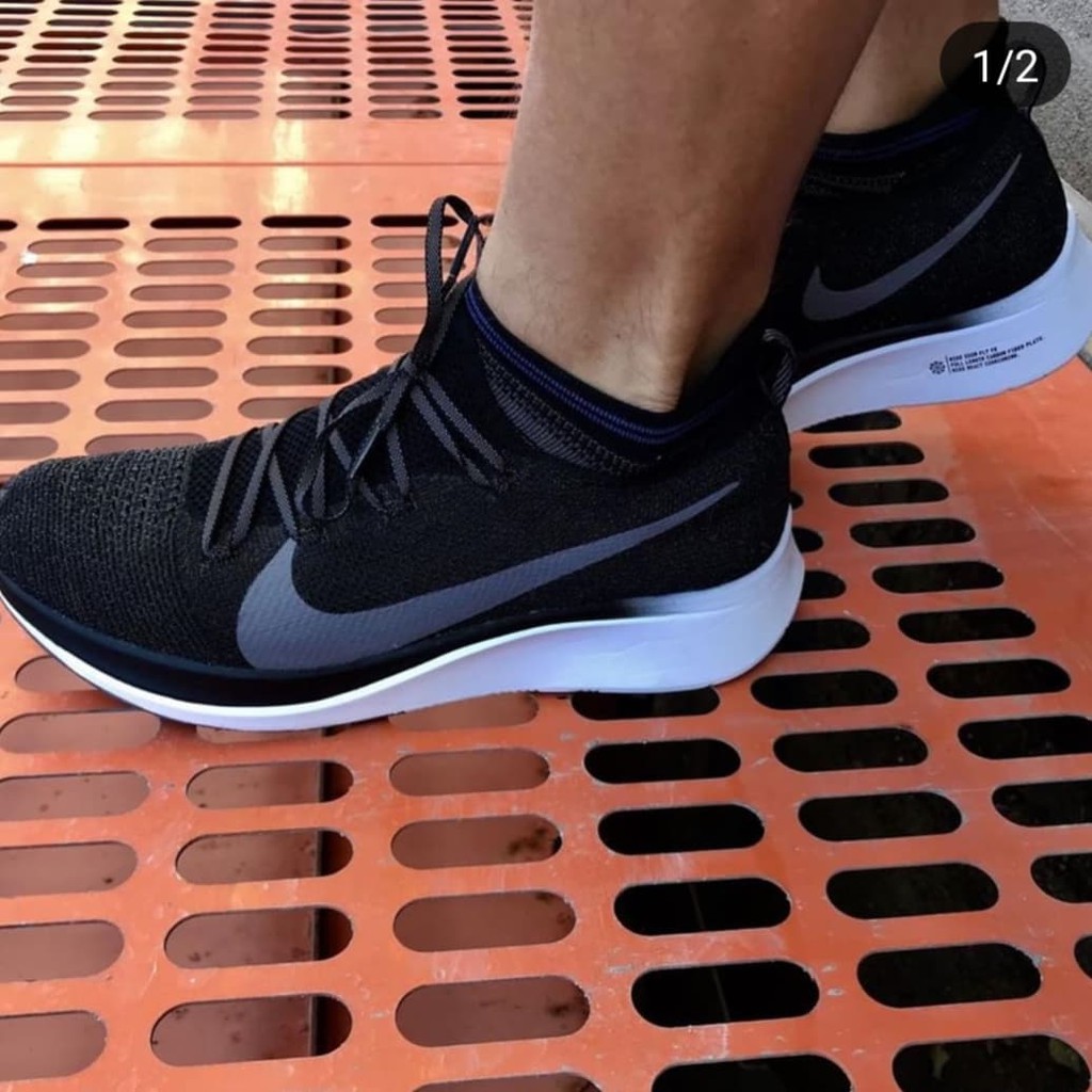 Jual Nike Zoom Fly Flyknit Black Grey 