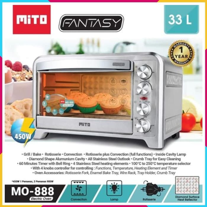 Mito MO-888 Electric Oven 33 Liter Fantasy