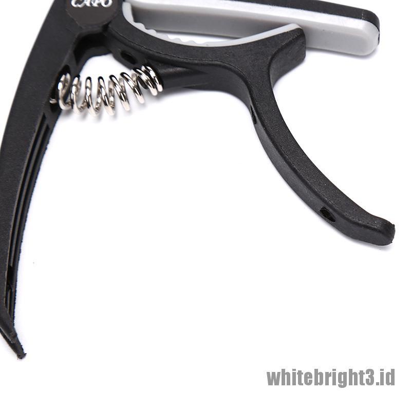 Capo Quick Tuning Clamp Bahan Plastik Warna Putih Untuk Gitar Akustik Elektrik